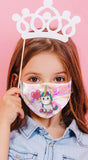 Unicorn Love Purple Reusable Kids Face Mask