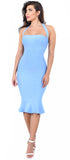 Kayden Blue Mermaid Bandage Dress - Emprada