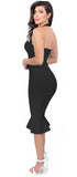 Kayden Black Mermaid Bandage Dress - Emprada