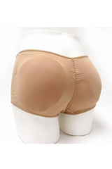 Low Waist Beige Butt Booster Padded Panty