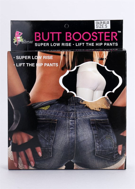 Low Waist Beige Butt Booster Padded Panty