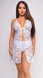 Eydis White Lace Cover Up