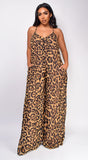 Solange Brown Leopard Print Jumpsuit