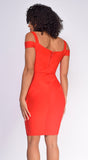 Whitney Red Bandage Dress