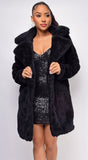 Charlene Black Sherpa Coat