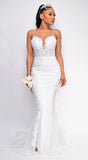 Esmee White Lace Bridal Gown