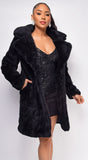 Charlene Black Sherpa Coat