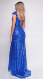 Betania Blue Sequin Gown