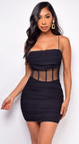 Norway Black Mesh Dress