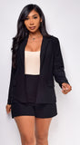 Elba Black Blazer Set