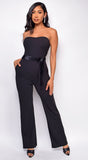 Cove Black Strapless Jumpsuit
