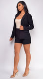 Elba Black Blazer Set