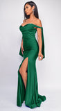 Abigail Green Off Shoulder Gown