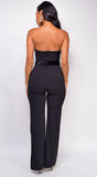 Cove Black Strapless Jumpsuit