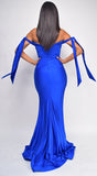 Abigail Blue Off Shoulder Gown