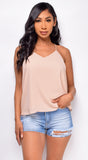 Lily Beige Nude Classic Top