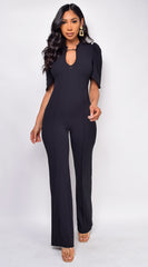 Calandra Black Chain Jumpsuit
