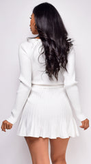 Danielle White Sweater Mini Dress