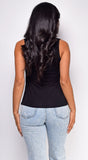 Yente Black Tank Top