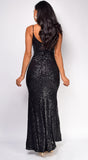 Euphrasia Black Sequin Gown