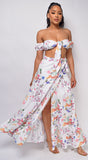 Bermuda White Floral Print Set
