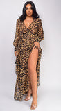 Brooke Brown Leopard Print Maxi Dress