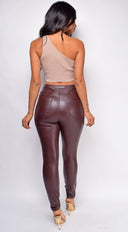 Ira Beige One Shoulder Knit Top