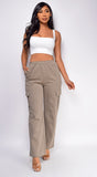 Manaia Olive Green Cargo Joggers
