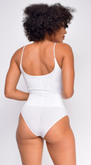 Ela White Basic Bodysuit