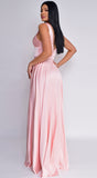 Everleigh Blush Pink Satin Gown