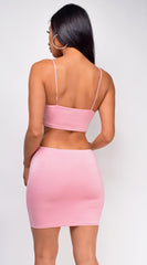 Katrina Pink Cut Out Dress