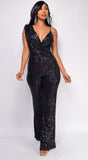 Bailey Black Sequin Jumpsuit