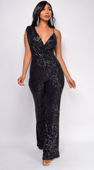 Bailey Black Sequin Jumpsuit
