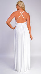 Renetta White Sequin Gown