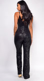 Bailey Black Sequin Jumpsuit