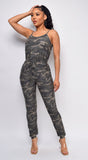 Jorja Green Camo Jumpsuit