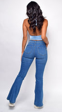 Ezili Blue Wrap Halter Top