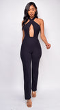 Bonita Black Cross Over Jumpsuit