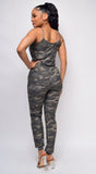 Jorja Green Camo Jumpsuit
