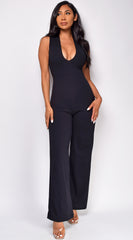 Lexley Black Cross Back Jumpsuit