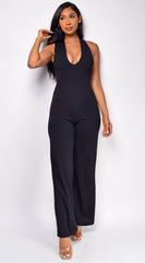 Lexley Black Cross Back Jumpsuit