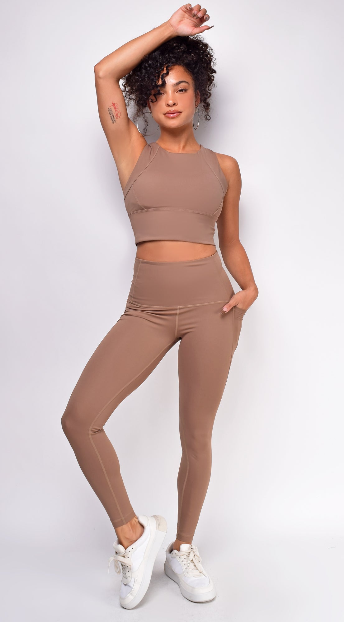 Davitah Beige Activewear Set