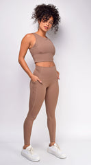 Davitah Beige Activewear Set