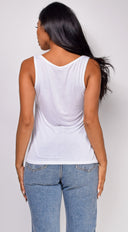 Yente White Tank Top