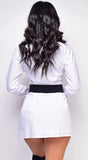 Vasya White Button Down Shirt Dress