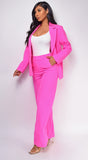 Chelsea Bright Pink Oversized Blazer Set