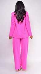 Chelsea Bright Pink Oversized Blazer Set