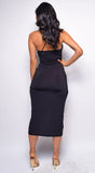 Praia Black Wrap Dress