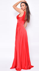 Everleigh Red Satin Gown