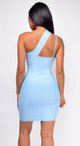 Faye Blue Bandage Dress